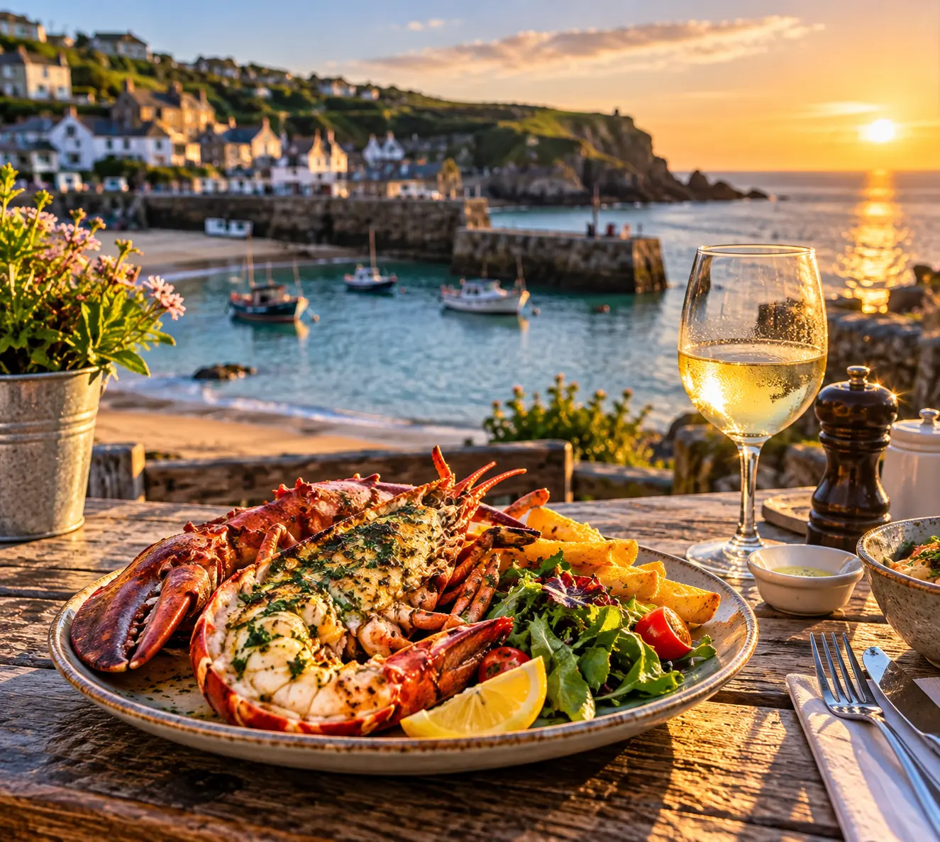 A meal from the Cornwall journey